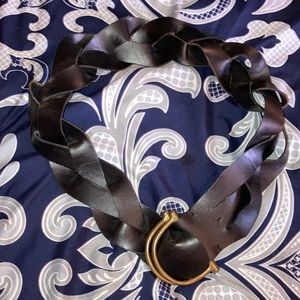 POLO RL BRAIDED BLACK BELT~SIZE S